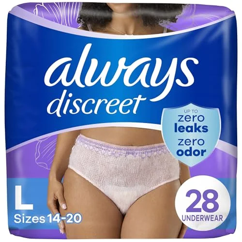 Premium Incontinence Underwear for Women and Postpartum Care (Size L, 28 Count) 9eoaw
