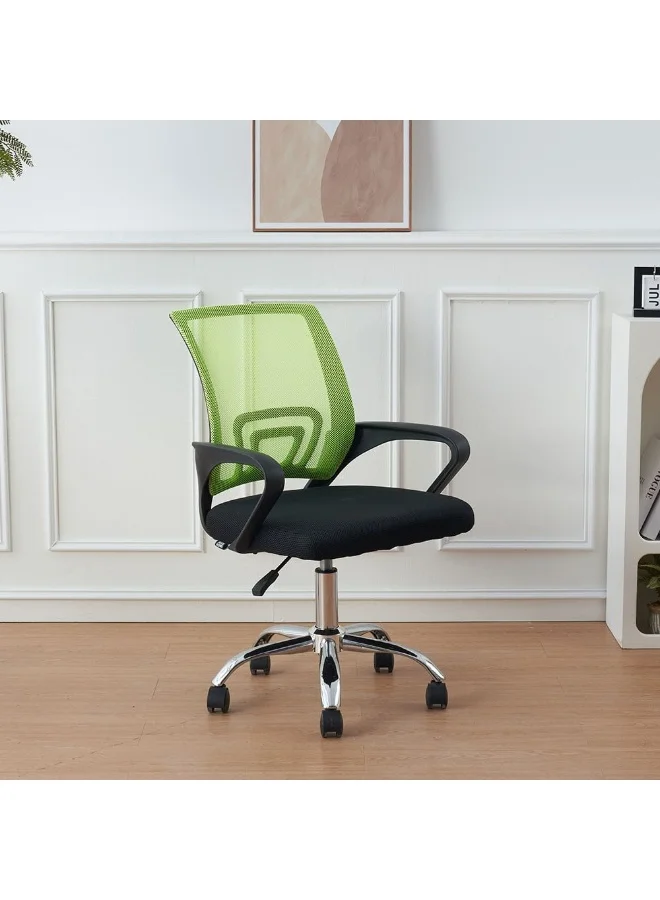 DANUBE HOME Ergonomic Office Chair with Lumbar Support and Adjustable Height Swivel Base for Home Office and Gaming (Green) mwrfa