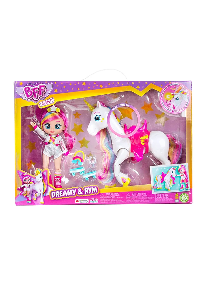 Bff Fashion Doll Dreamy and Rym Set (20 cm) Premium Interactive Toy for Kids mu3w9