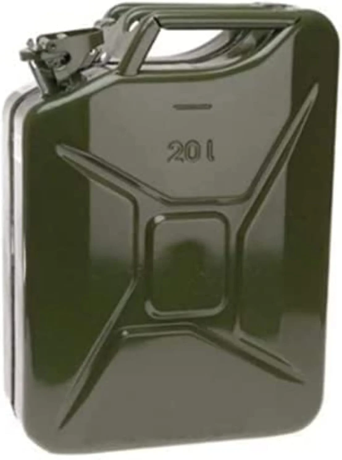 AQSON Metal Jerry Can for Fuel and Water Storage (Heavy-Duty Steel, 20 L) bw835