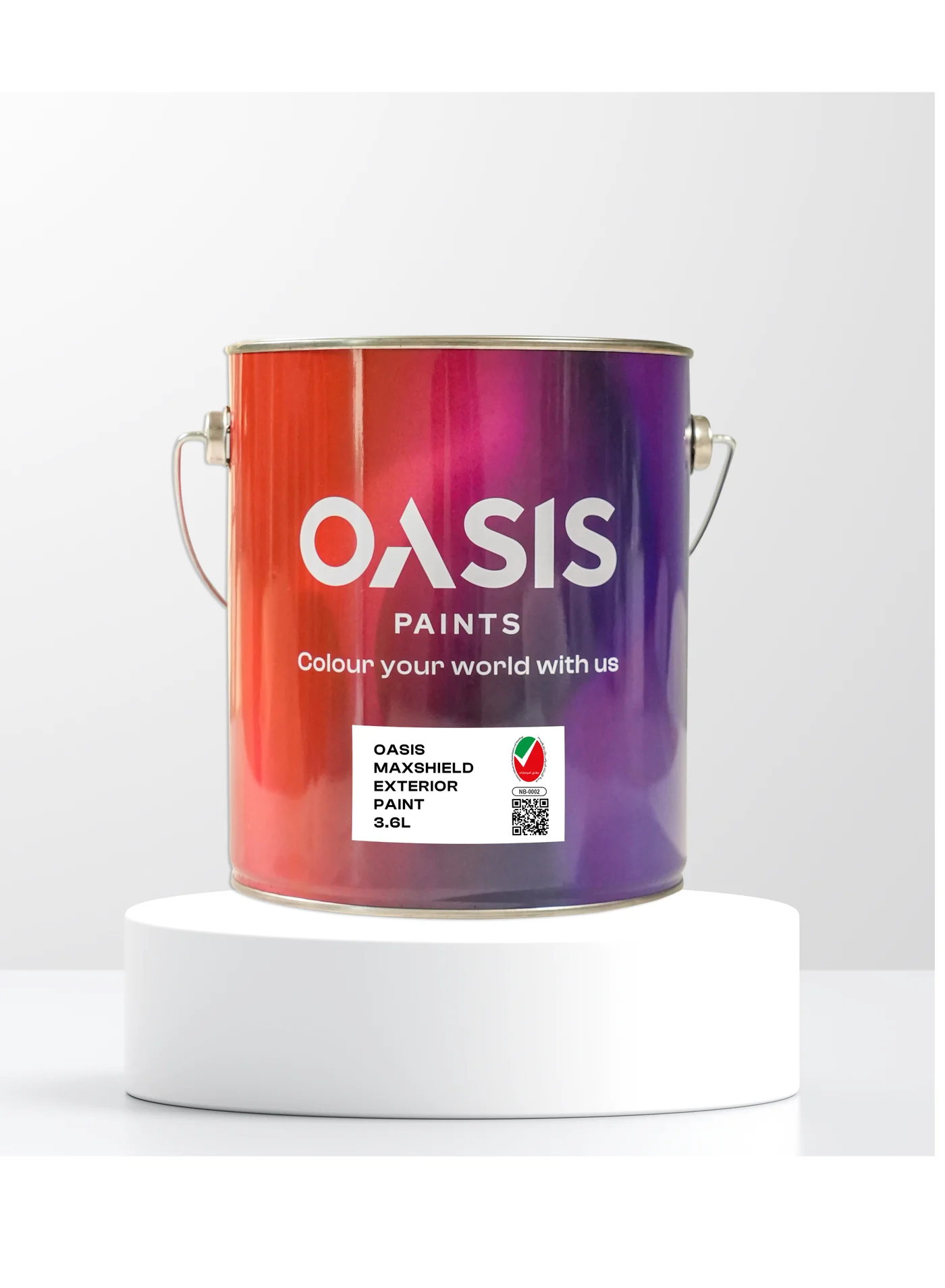 Oasis MaxShield Exterior Wall Paint Premium Matte Finish Weather-Resistant Formula (3.6 L) 26e6o