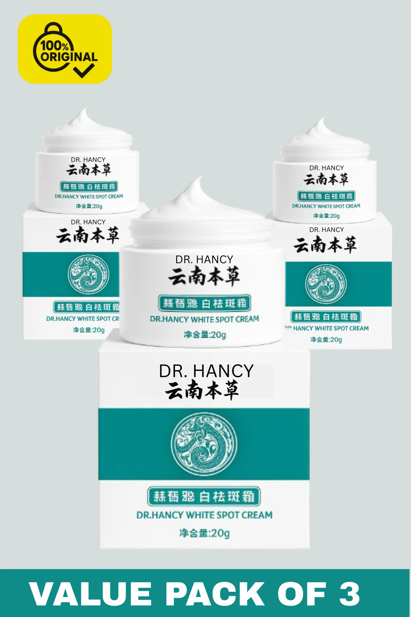 DR. HANCY White Spot Cream Premium Brightening Formula for Even Skin Tone (White, 60g) v709e