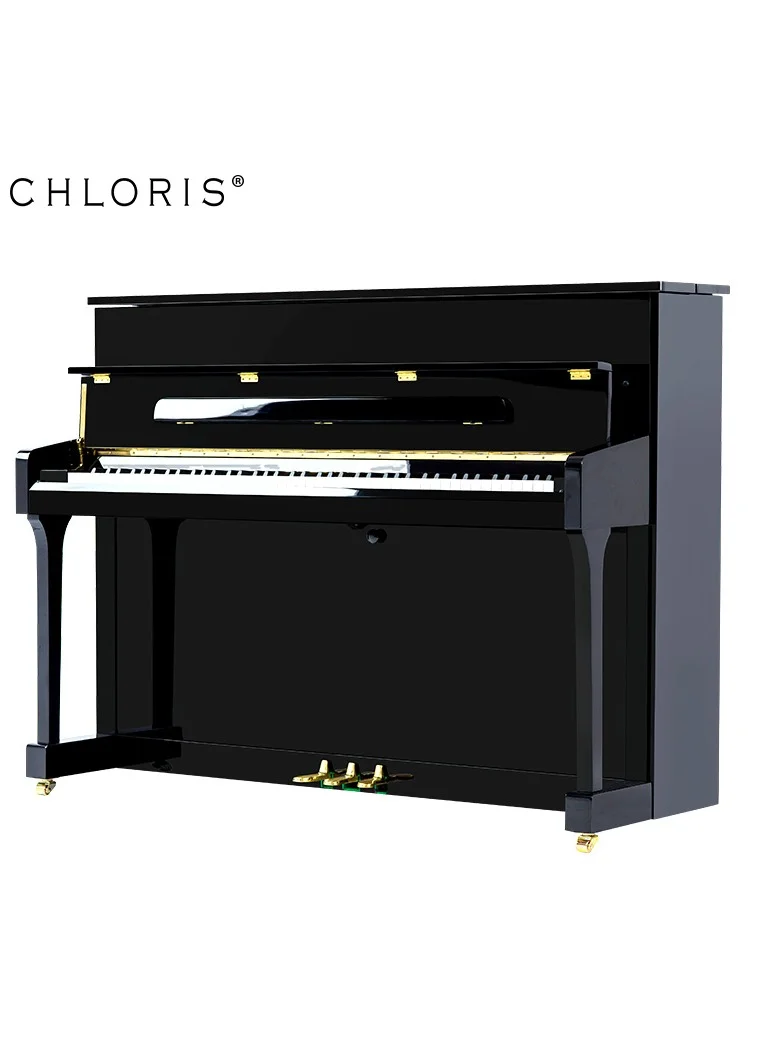 Chloris HU 110 Upright Piano with Matching Bench (Premium Wood Finish, Full-Size) 5xjia
