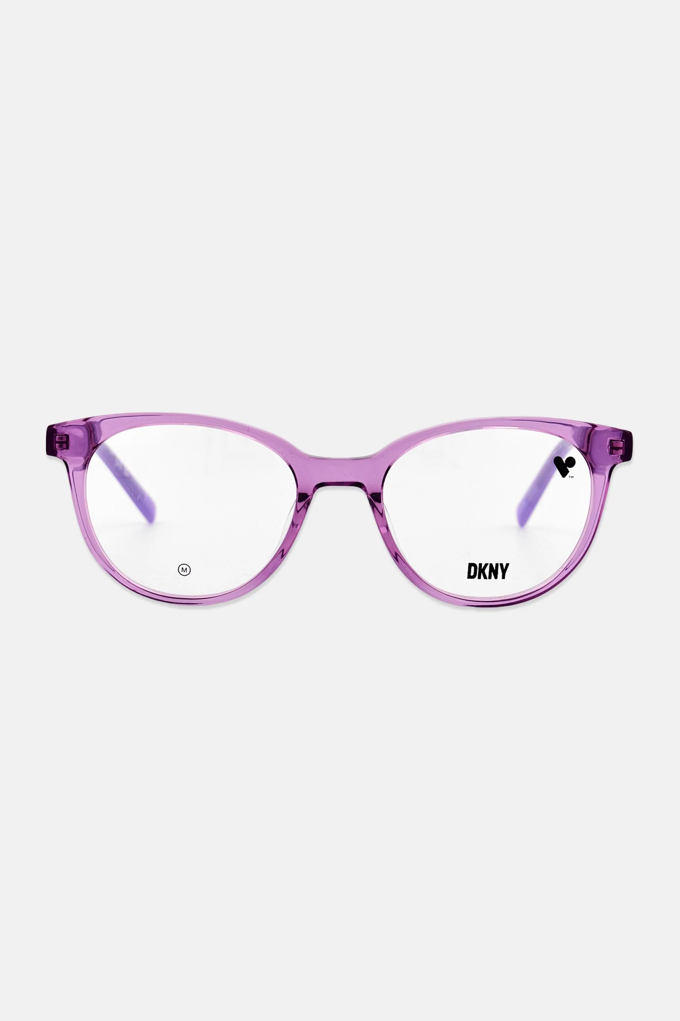 Premium Round Optical Eyeglasses for Women (Transparent Purple, One Size) smp8i