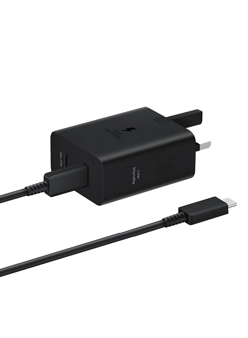 Ultra-HD 50W Duo Power Adapter with USB-C Cable (Dual-Port, Fast Charging, 3-Pin, 1.8m) - Black u33f5