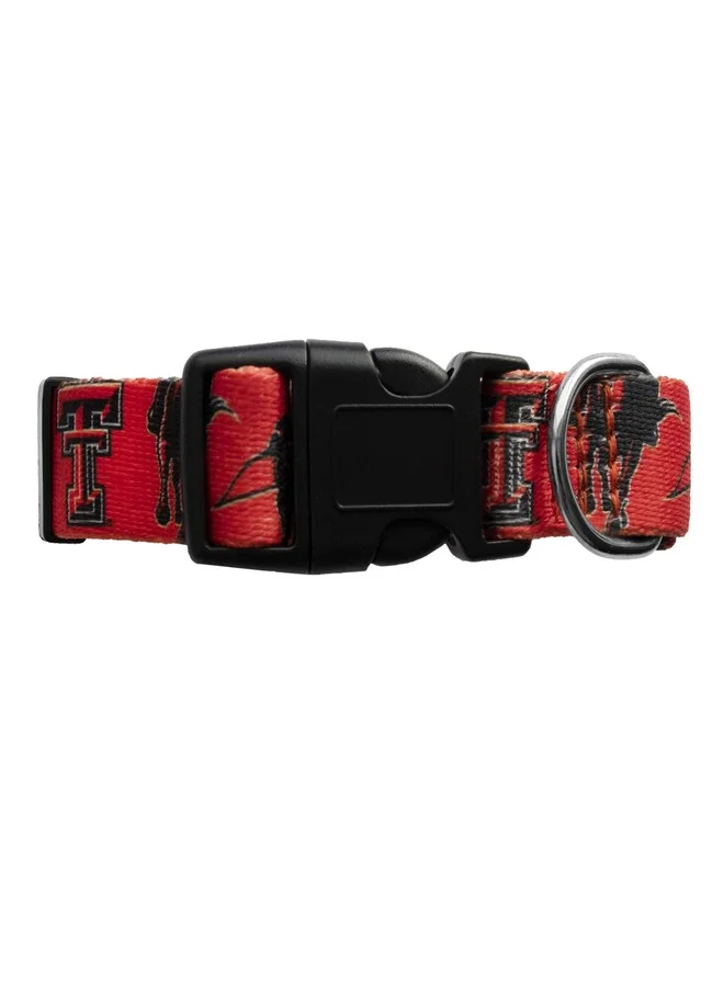 Premium Collegiate Sports Pet Collar for Dogs and Cats (Red, Large) ch8ml