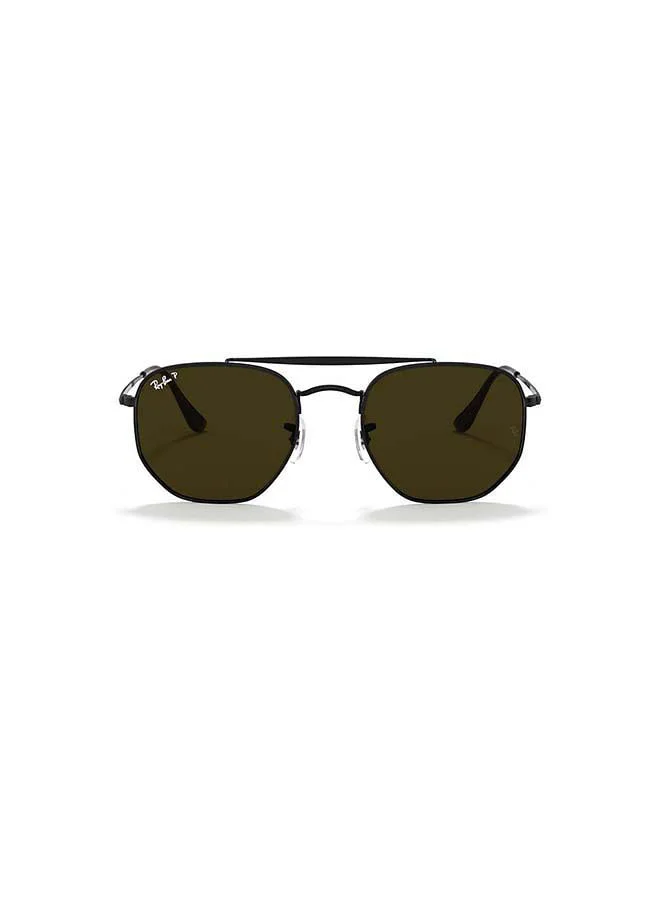 Premium Square Frame Sunglasses Unisex Lightweight UV Protection Eyewear (Black, 54 mm) m5wpu