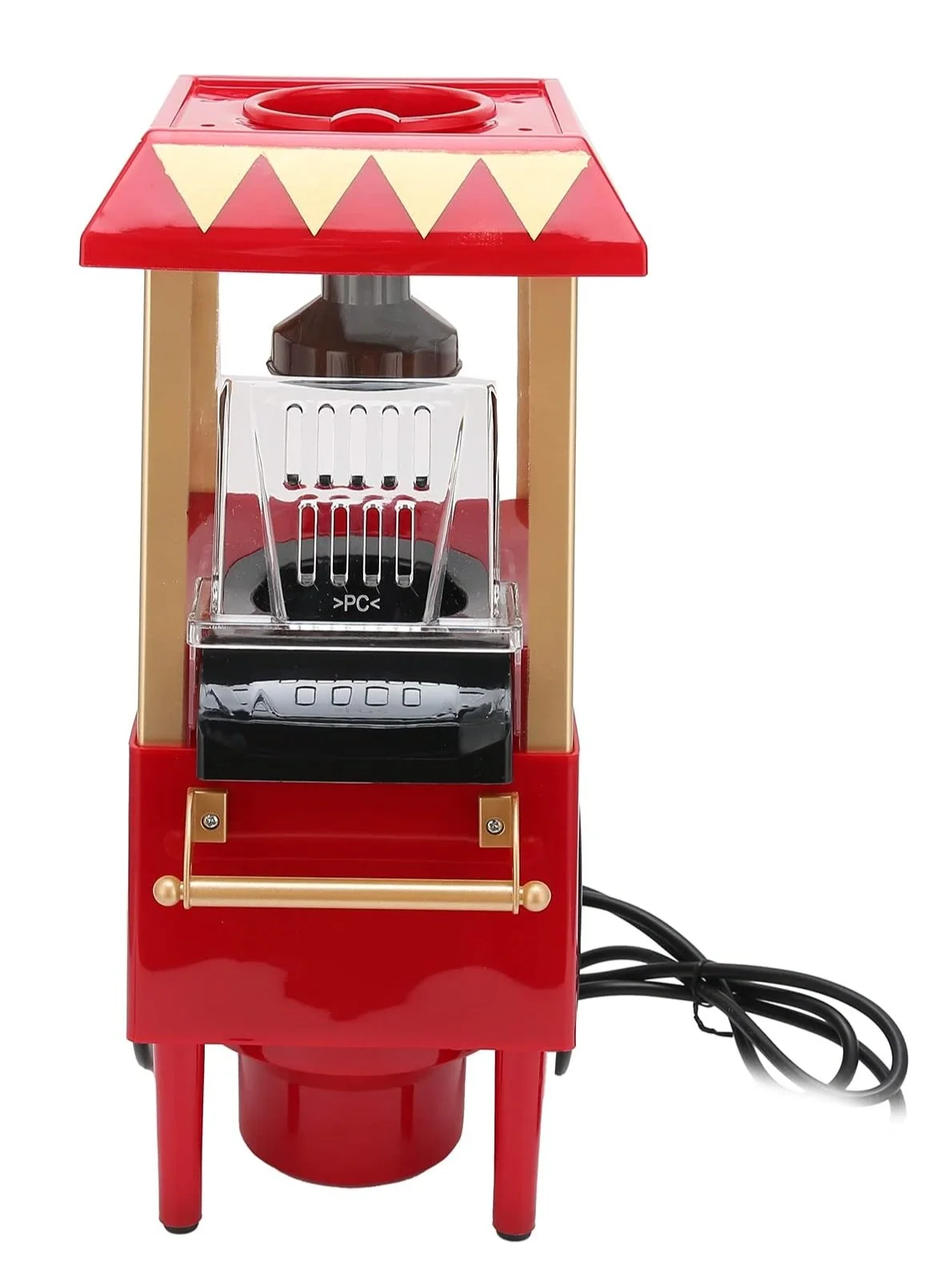 ELTRAZONE Retro Hot-Air Popcorn Maker Machine (Red, 1200W) - Compact Electric Popper for Home Movie Nights and Parties tzm6r