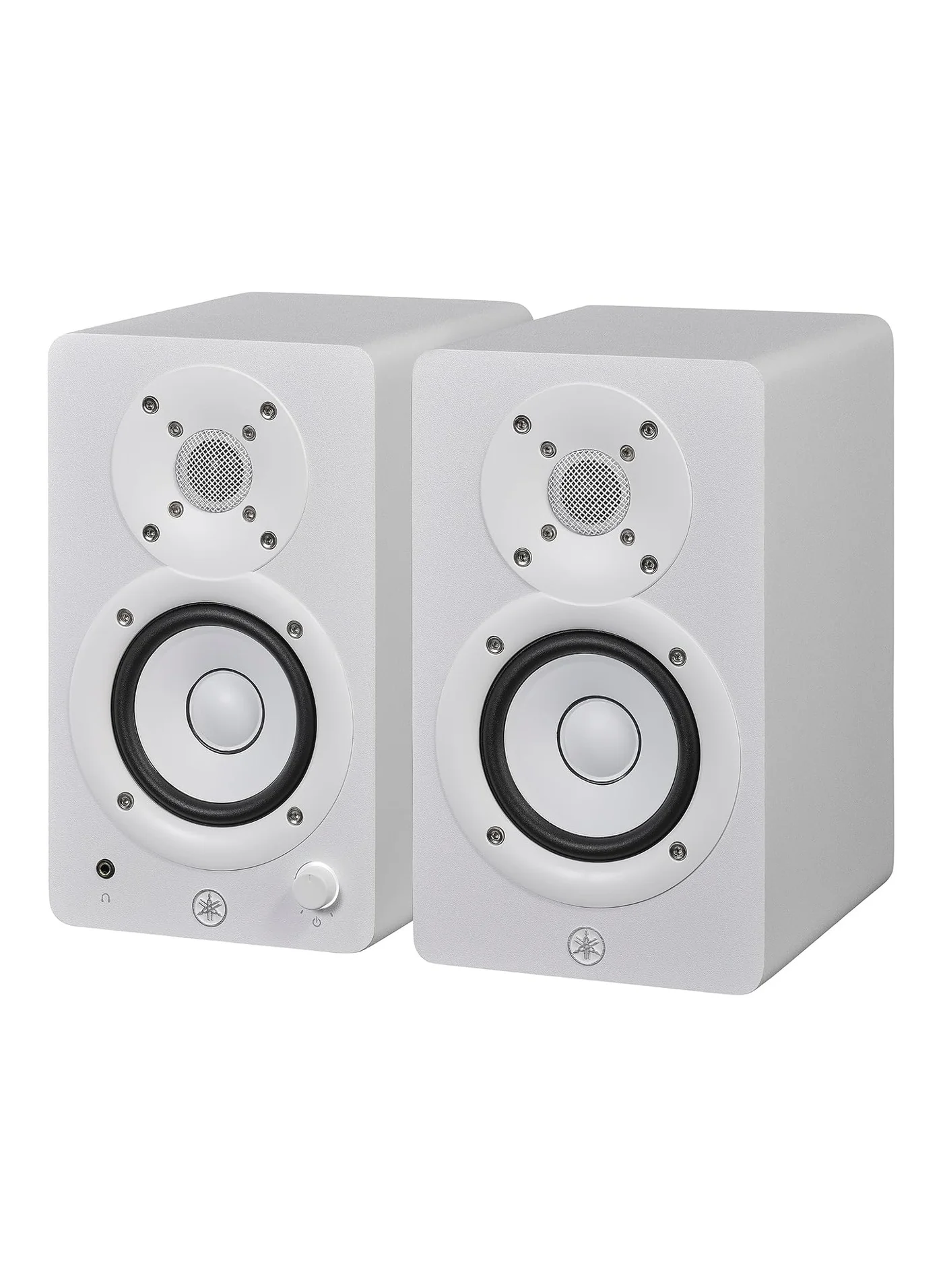 Premium Powered Studio Monitor Pair Professional Audio Recording Speakers (White, 3.5-inch) 72vxc