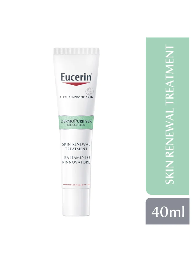 Eucerin Dermopurifyer Oil Control Skin Renewal Treatment Serum for Blemish-Prone Skin (Clear, 40 mL) jhg3v