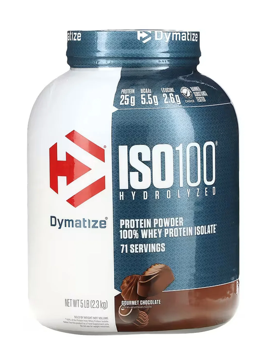 Dymatize ISO 100 Whey Protein Powder Gourmet Chocolate (2.3 kg, 71 Servings) bi4ew
