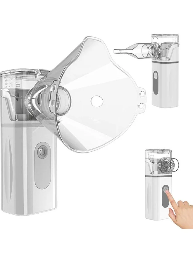 Rock Pow Portable USB Rechargeable Nebulizer Machine with Adjustable Mask (Compact, 10 mL) 78chv