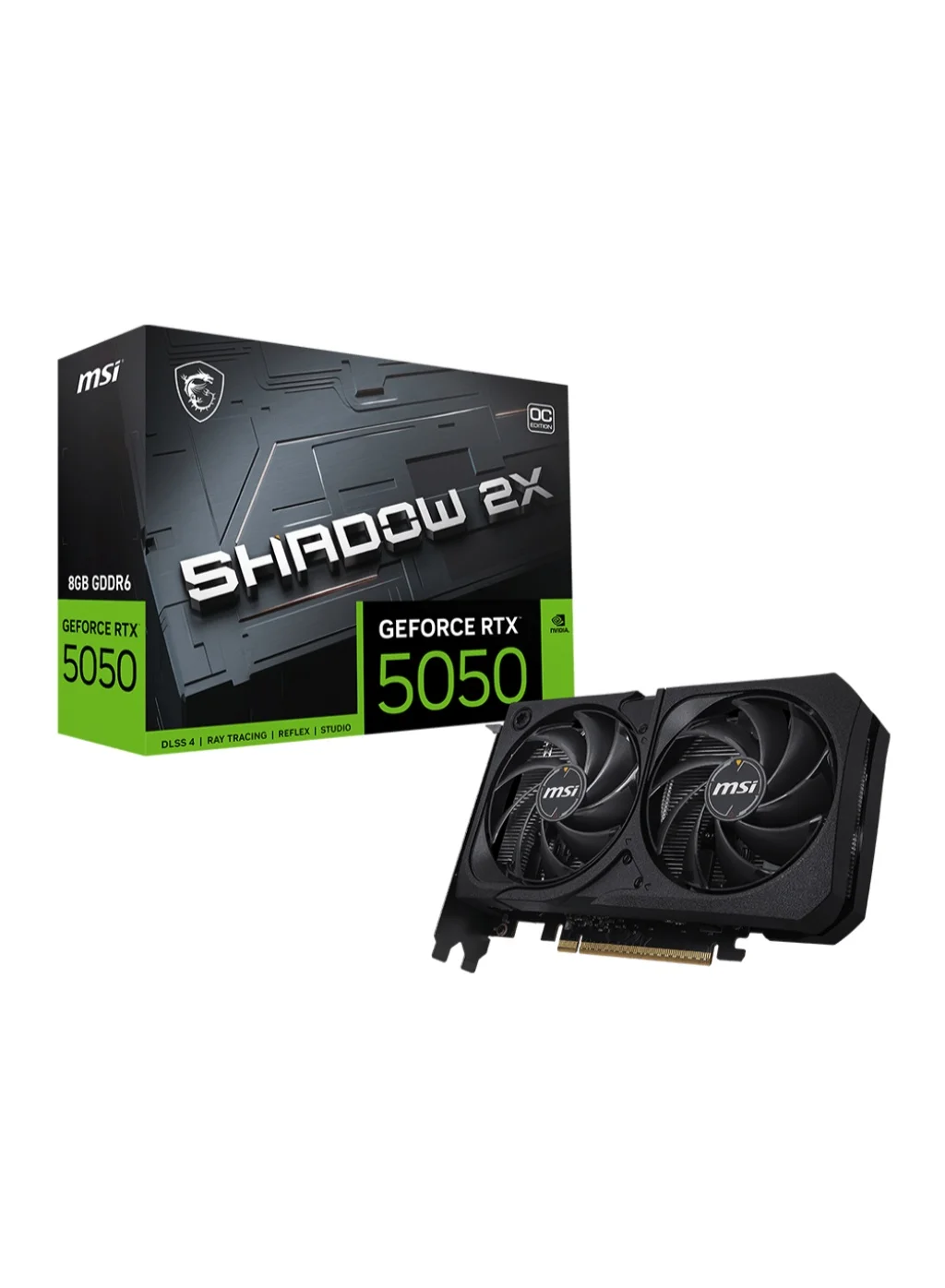 Premium Dual-Fan Gaming Graphics Card 8GB GDDR6 2560 CUDA Cores PCIe 5.0 High-Performance GPU for 1440p Gaming (8GB) c2cer