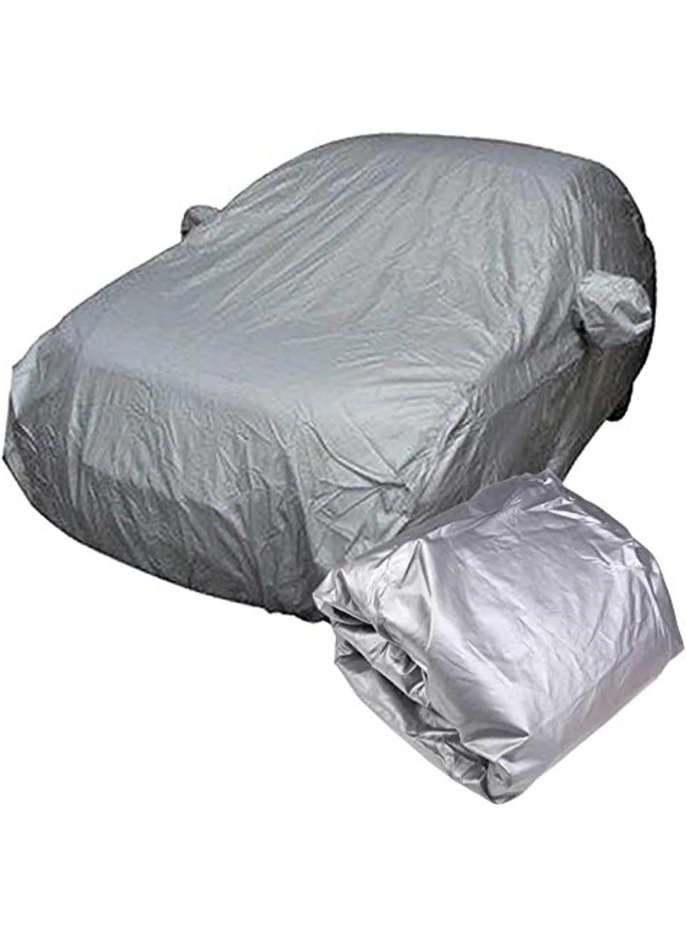 MTS Full Car Cover Waterproof Sun Protection Shield for Sedan (Silver, 480 cm) yvovy