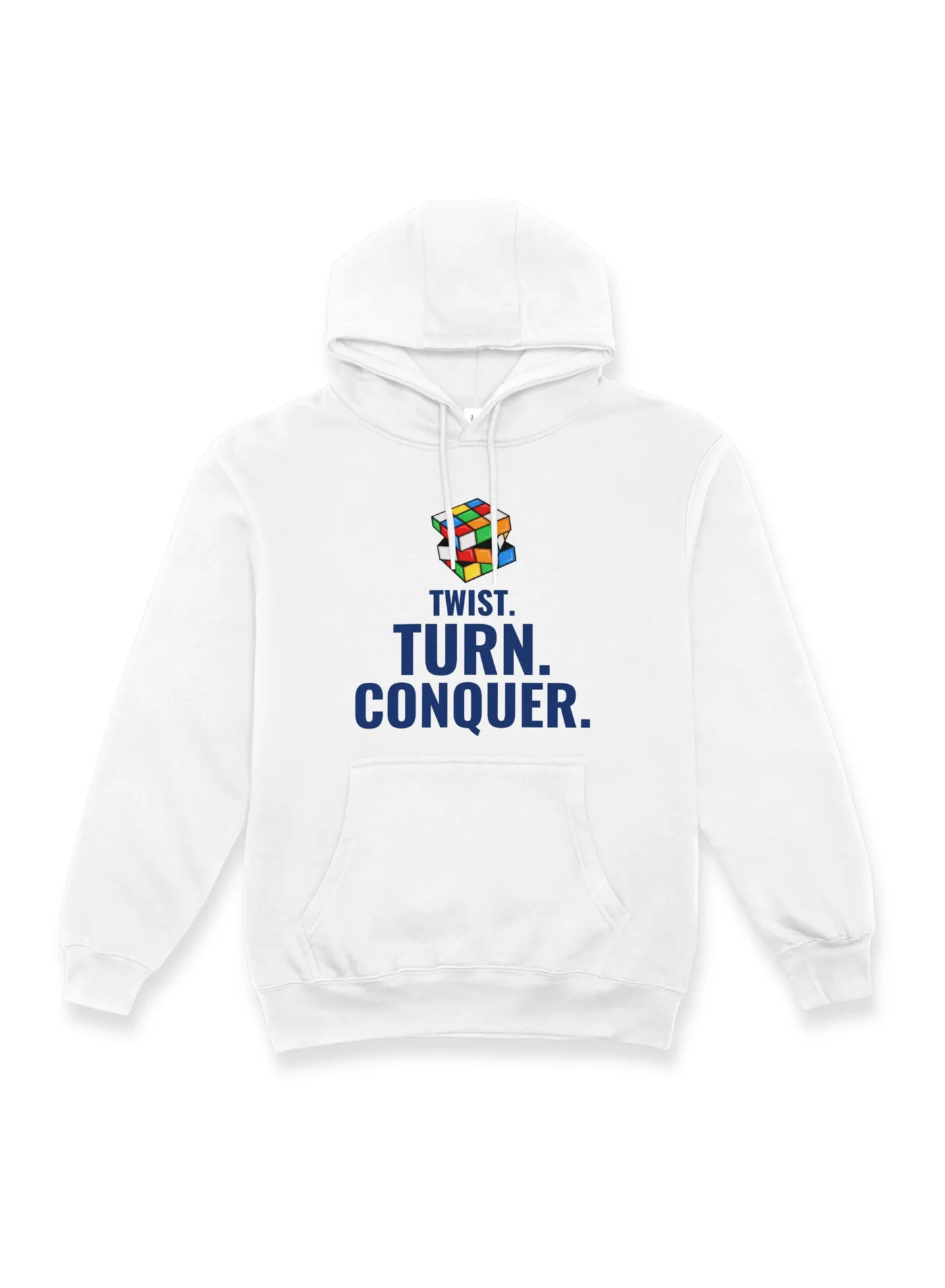 Cubuzzle Geometric Print Hoodie Premium Ultra-Soft Streetwear Sweatshirt (Unisex, Adult) mnviv