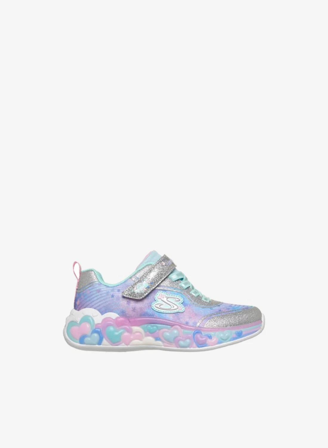 Premium Heart-Pattern LED Light-Up Sneakers for Kids (Pink, 20 cm) pd0zz