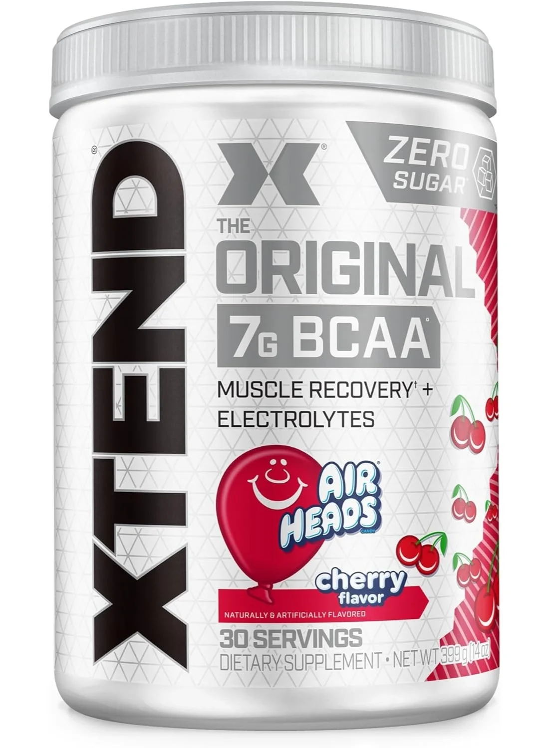 XTEND BCAA Powder Zero Sugar Electrolyte Supplement for Post-Workout Hydration (Cherry Flavor, 30 Servings) y91sv