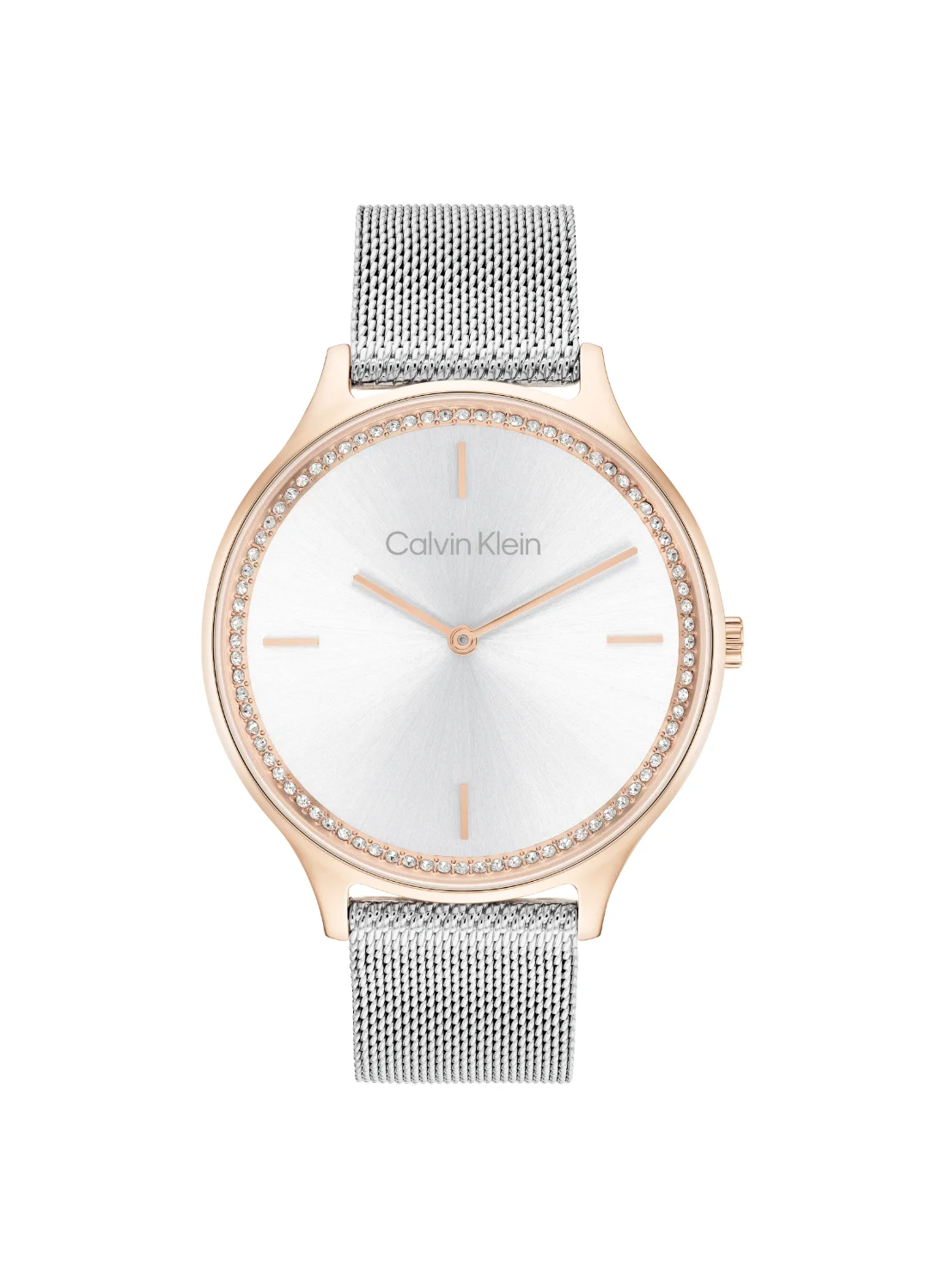 Premium Round Analog Women's Watch Stainless Steel Silver Case (Silver, 32mm) 4ojvs