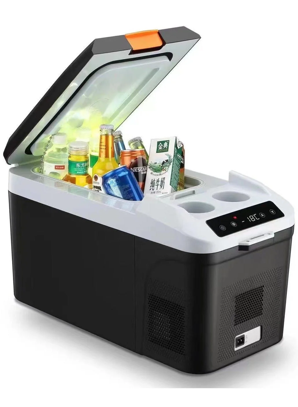 CRONY Portable Car Refrigerator 16L Fast Cooling Freezer -22¡ãC to 20¡ãC (12V/24V DC & 100-240V AC, For Camping RV Truck Boat) gw49e