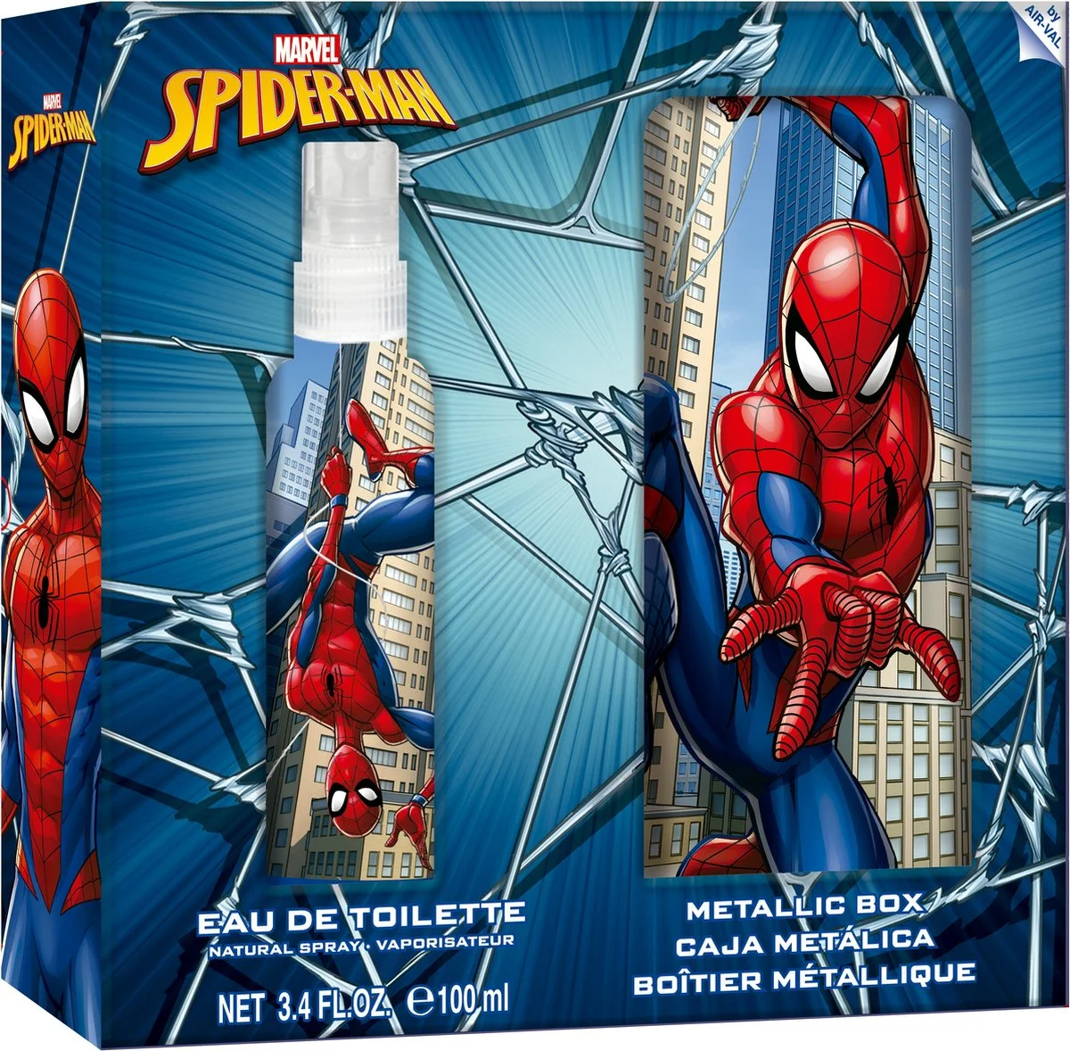 Air-Val Superhero Fragrance Gift Set for Kids with Collectible Metal Box (2 Pieces) 71lcu