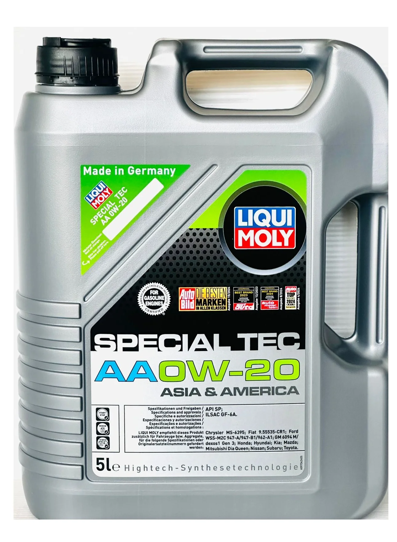 LIQUI MOLY Special Tec AA Engine Oil 0W20 Premium Synthetic Lubricant (5L) 8duo8