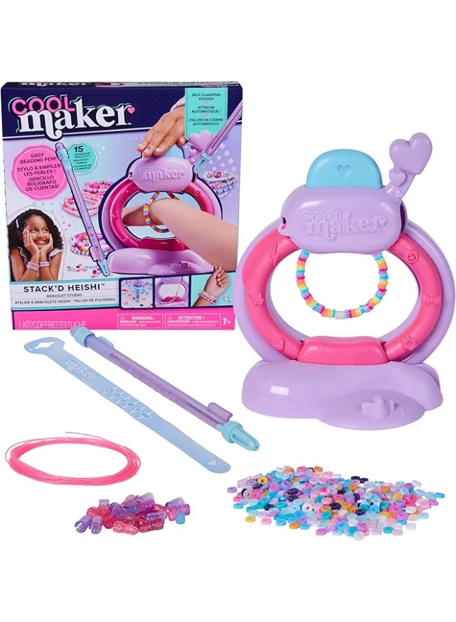 DIY Heishi Bracelet Making Studio Craft Kit for Kids (Multi-Color, 1 Set) 5l79g