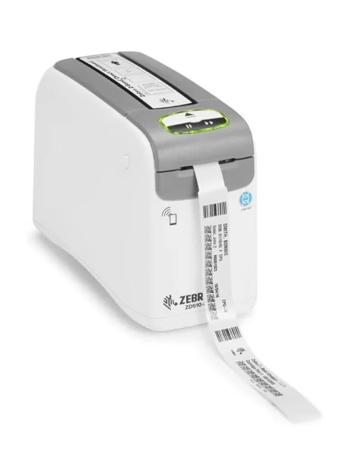 Professional Desktop Wristband Printer 300 DPI High-Resolution Thermal Printing System with USB Ethernet and Bluetooth Connectivity (1 Unit) pjj2y