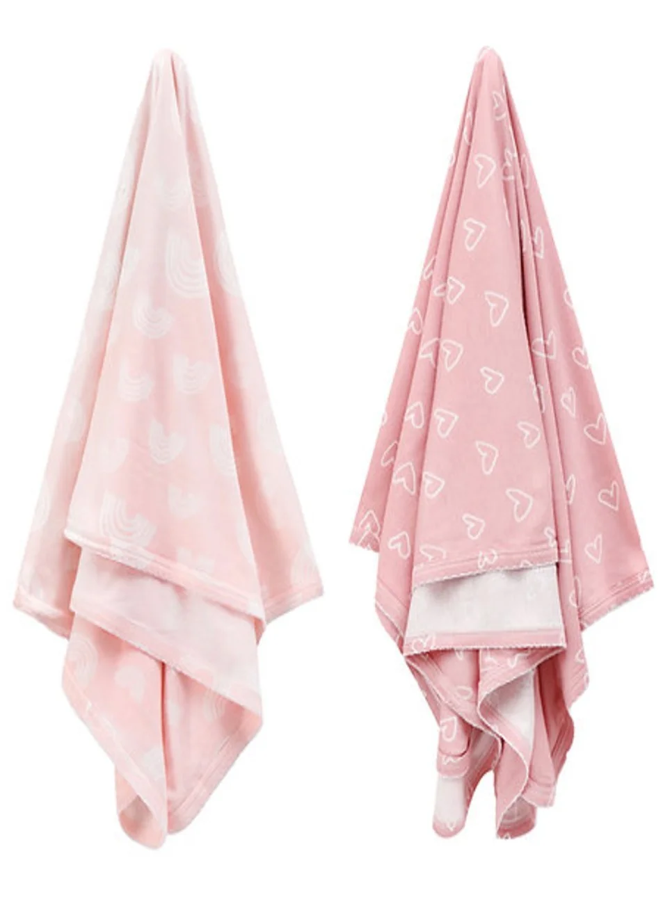 Infancie Bamboo Jersey Baby Swaddle Wraps Breathable Soft Fabric (Pink, 80 x 80 cm, 2-Pack) k01we