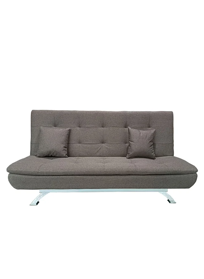 Noon East Classic 3-Seater Convertible Sofa Bed with Adjustable Backrest (Brown, 190 x 95 x 86 cm) 7rcdc