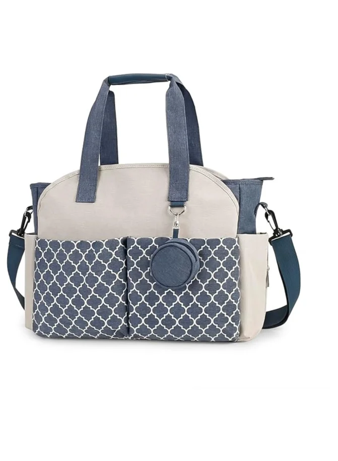 INSIJAM Large Capacity Diaper Bag Backpack Waterproof Travel Tote with Pacifier Case and Insulated Pockets for Mom (Grey, 40x30x20 cm) wbt4u