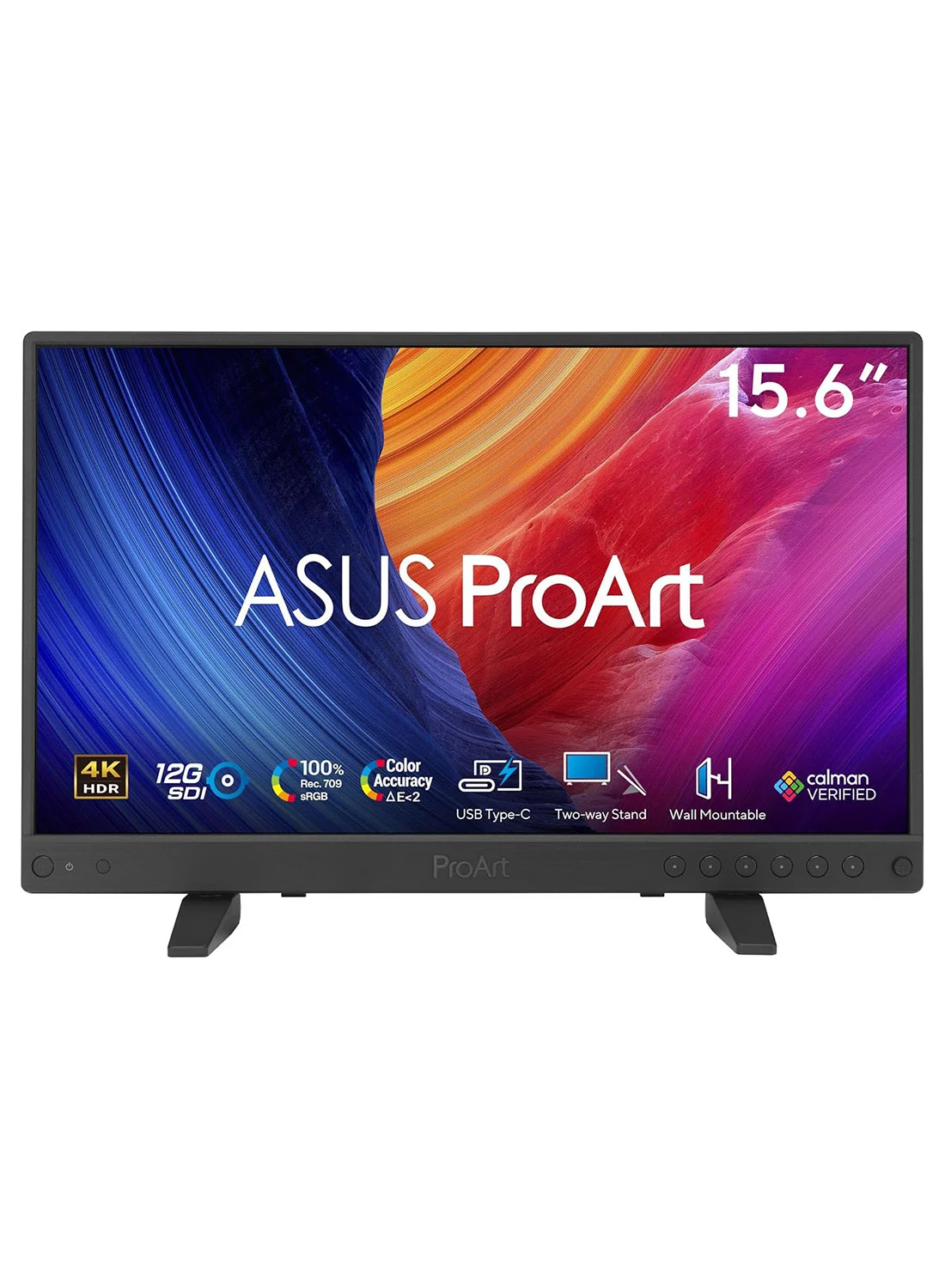 Premium 15.6-Inch 4K UHD Portable Monitor Professional IPS Display with USB-C and HDMI Connectivity (Black, 15.6-Inch) scbkn