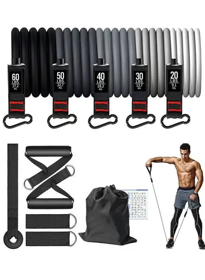 Founder Resistance Bands Set with Handles for Heavy Duty Fitness Training and Physical Therapy (200lbs) 91tor