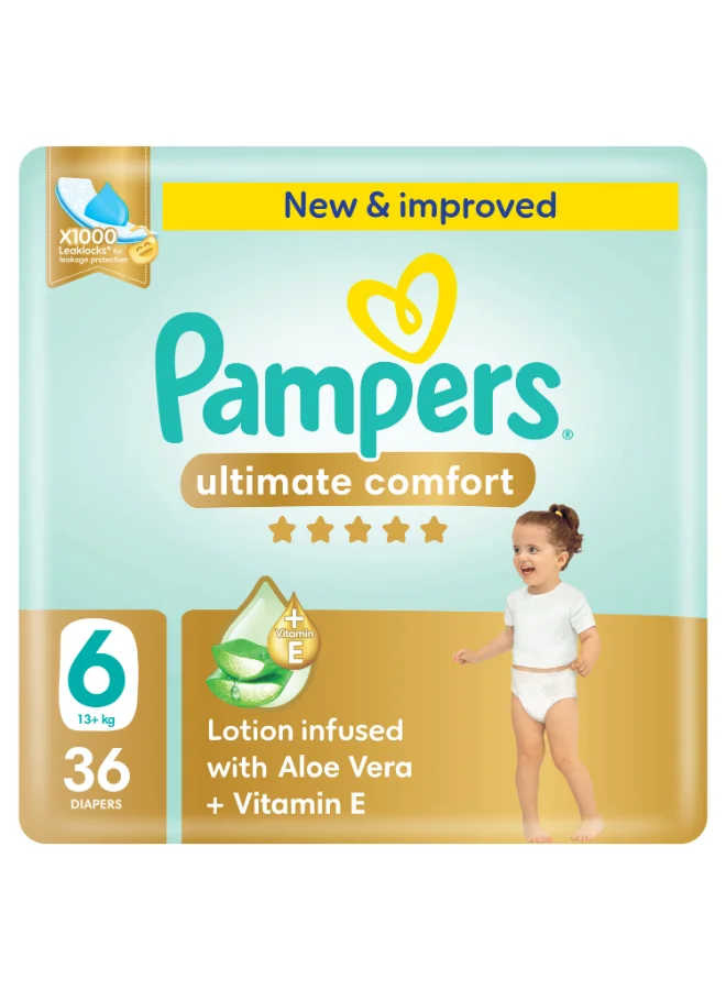 Premium Care Taped Diapers for Toddlers (Size 6, 36 Count) zgbhr