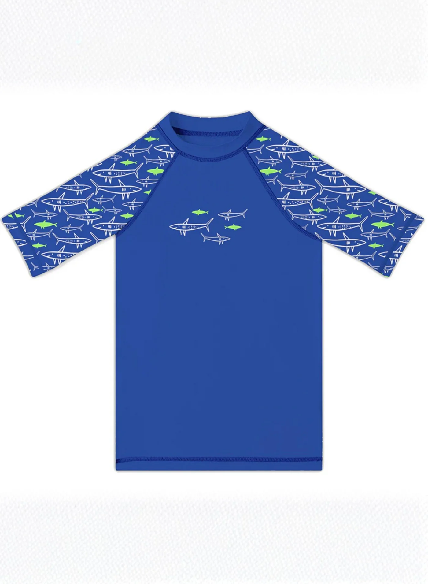 Slipstop Junior Rashguard UV Protection Swim Shirt for Kids (Blue, 6-7 Years) s1uhp