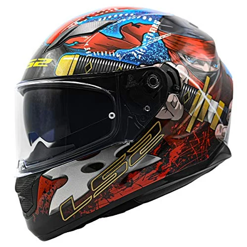 Full Face Street Motorcycle Helmet Aerodynamic Racing Protective Gear (Red Blue, XLarge) j4r8d