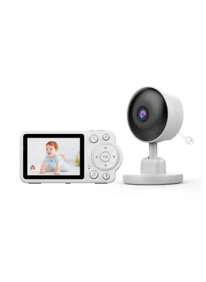 JAJEEK Baby Monitor with 2.8-Inch Display, Night Vision, Two-Way Talk, Temperature Sensor, and 360-Degree Rotation for Home Nursery Care erf1p