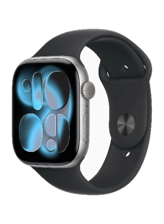 Premium Smart GPS Watch 46mm Aluminium Case with Sport Band (Space Grey, M/L) isio3