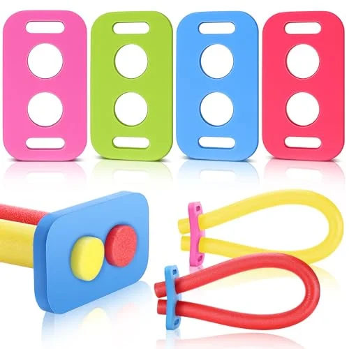 VioraWhite Swimming Pool Noodle Connector Set (4 Pieces, EVA Foam) Floating Accessory for Water Games and Summer Beach Activities 1iq7u