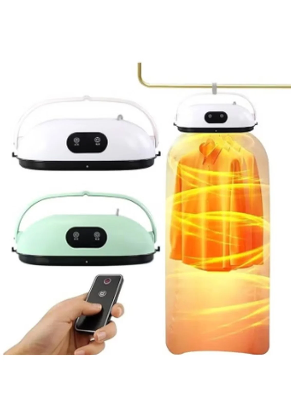 Kimaya Portable Clothes Dryer Machine, Compact Electric Drying Solution for Home and Travel (White, 500W) ydap7