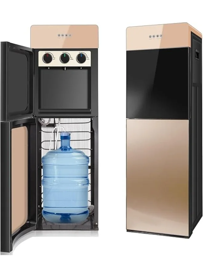 INFOSUN Bottom Loading Water Dispenser with 3 Temperature Settings and Compression Refrigeration (Gold, 19 L) 6p1ps