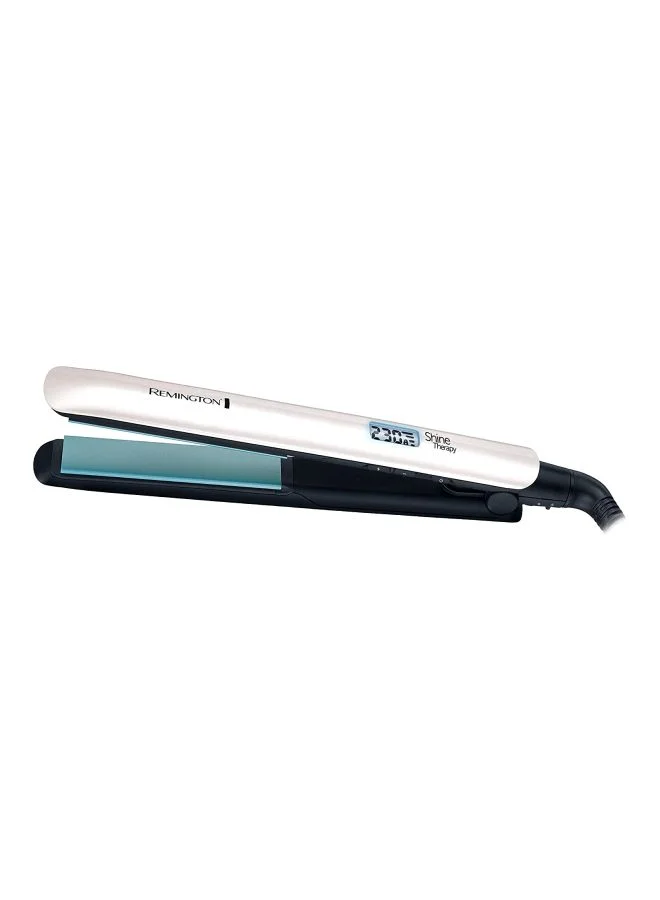 Premium Ceramic Hair Straightener with Shine-Enhancing Technology (White, 1 Unit) i5okw