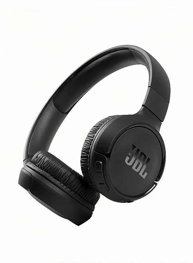 Premium Audio Wireless On-Ear Headphones with Pure Bass and Foldable Design (Black, One Size) 2v2lk