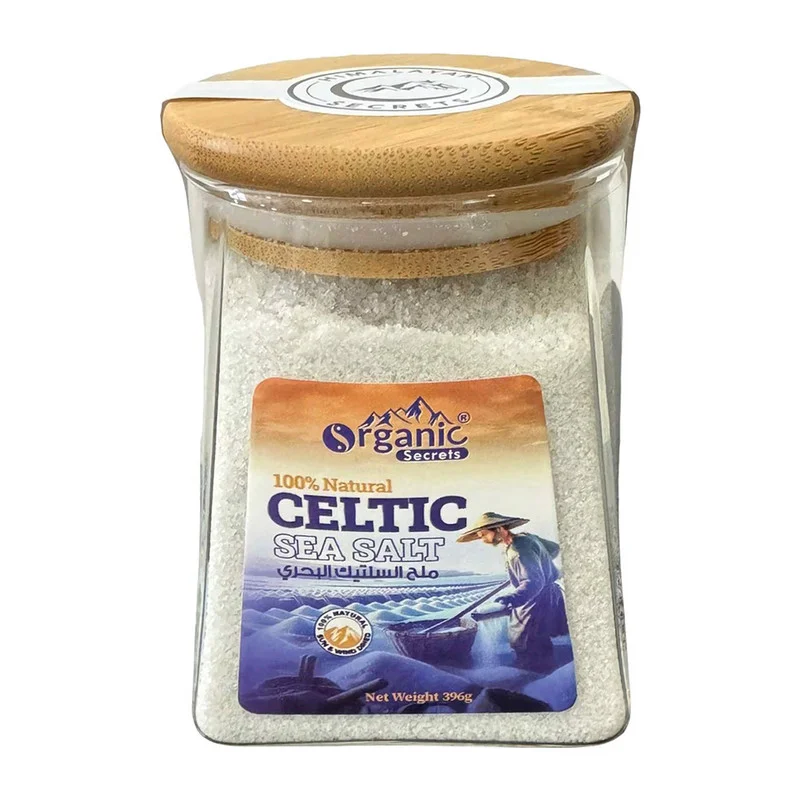 Organic Secrets Celtic Salt Premium Mineral Sea Salt (Coarse Granules, 396g) dyptz