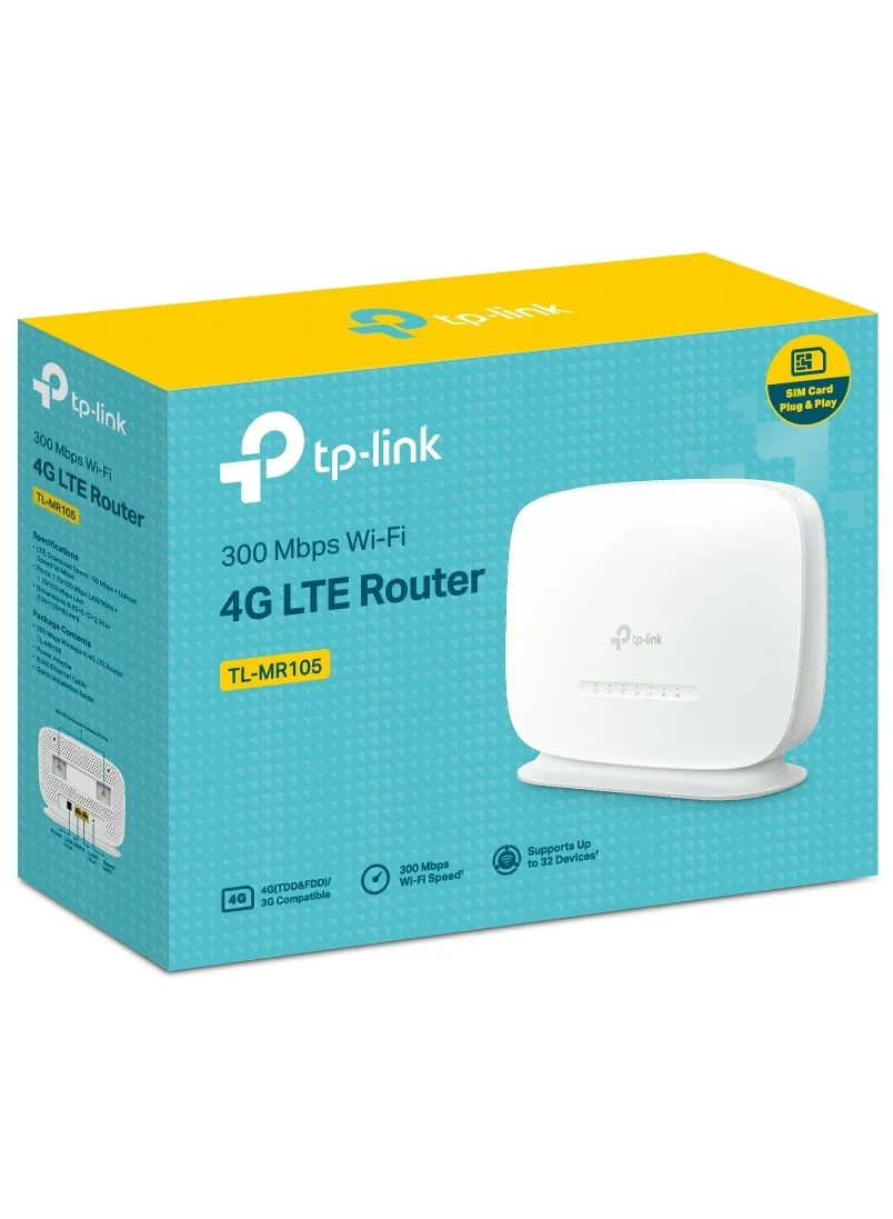 Premium 4G LTE WiFi Router 300Mbps Wireless Network Gateway with Nano SIM Slot for Home and Office (Black, 1 Unit) 1esot