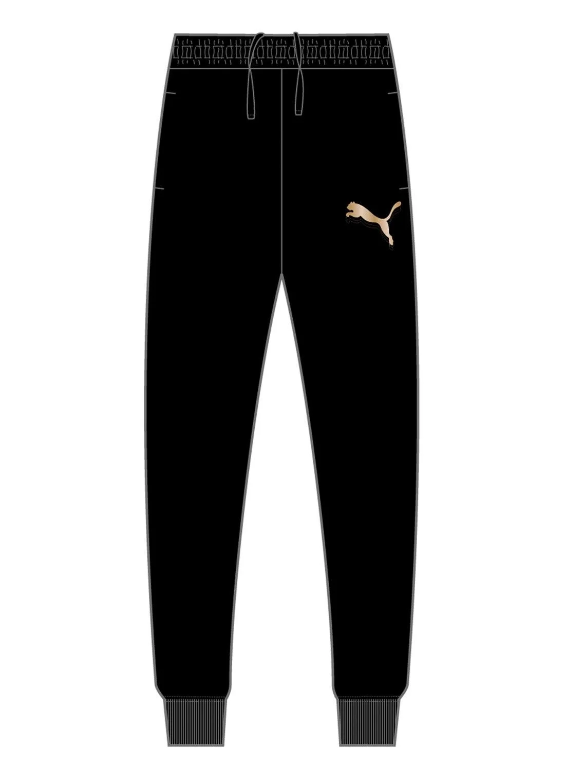 Sport Drawstring Sweatpants Premium Cotton Casual Joggers For Men (Black, Large) xeqhs