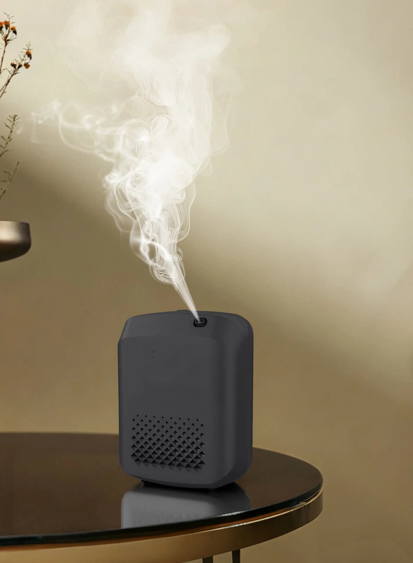 Necomi Smart Aromatherapy Diffuser Bluetooth Cold Air Fragrance Machine Premium Home Office Scent System (Black, 400 mL) 2gpua