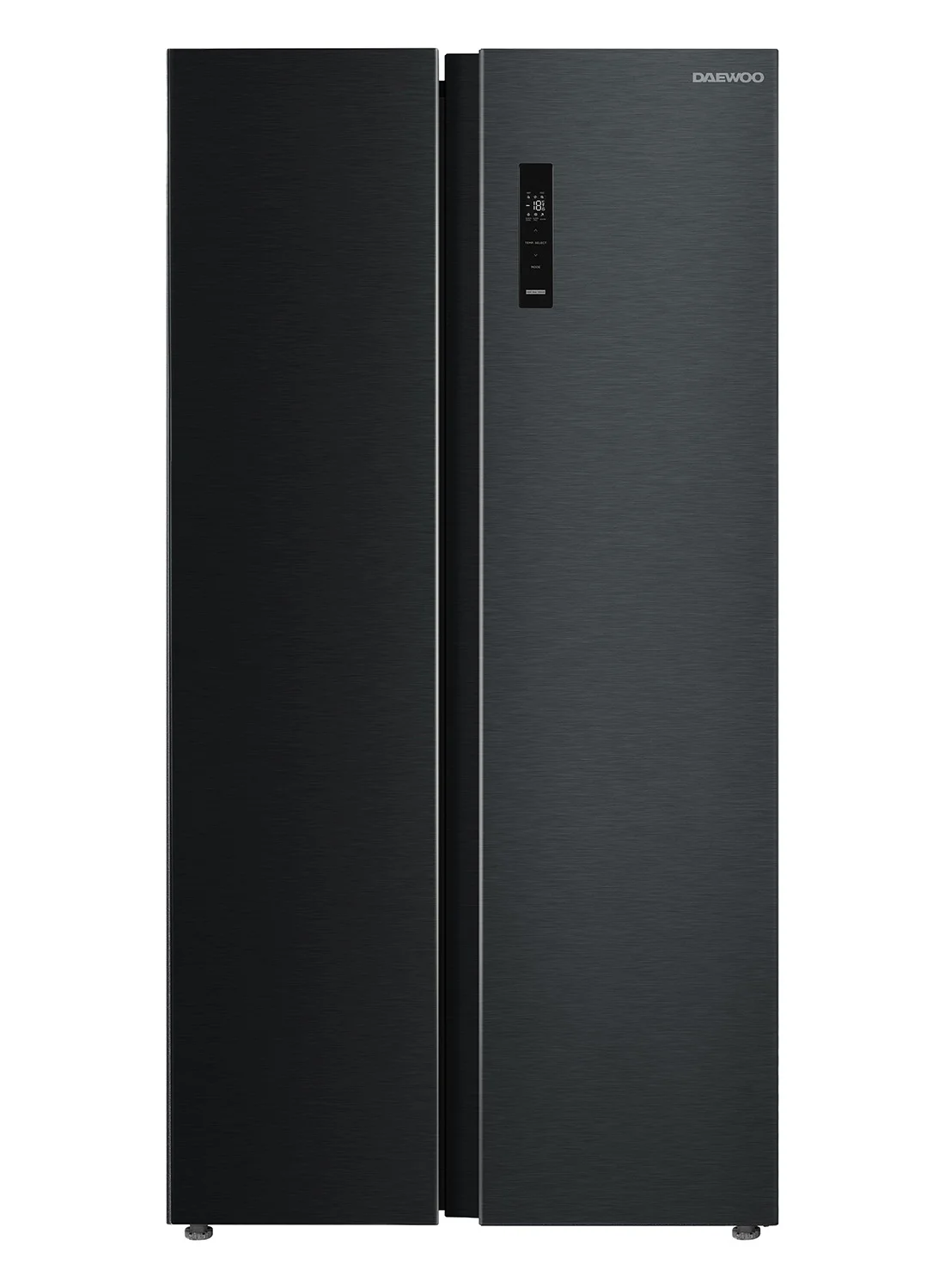 DAEWOO Side by Side Refrigerator with Smart Inverter Compressor and No Frost Technology (Dark Stainless Steel, 510L Net Capacity) qvalr