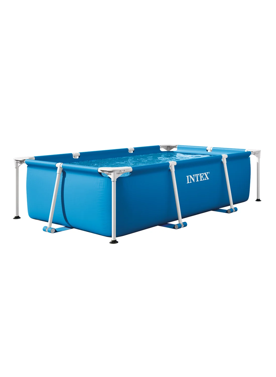Premium Rectangular Above Ground Swimming Pool (Durable Steel Frame, 2.2m x 1.5m x 0.6m) eoh94