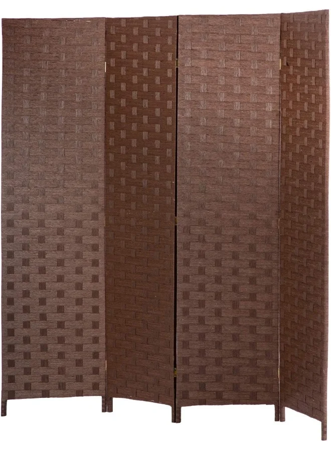MOMENT Foldable Hand-Woven Room Divider Partition Screen (200 x 180 cm) Premium Rattan Privacy Screen for Home and Office 4hg0e