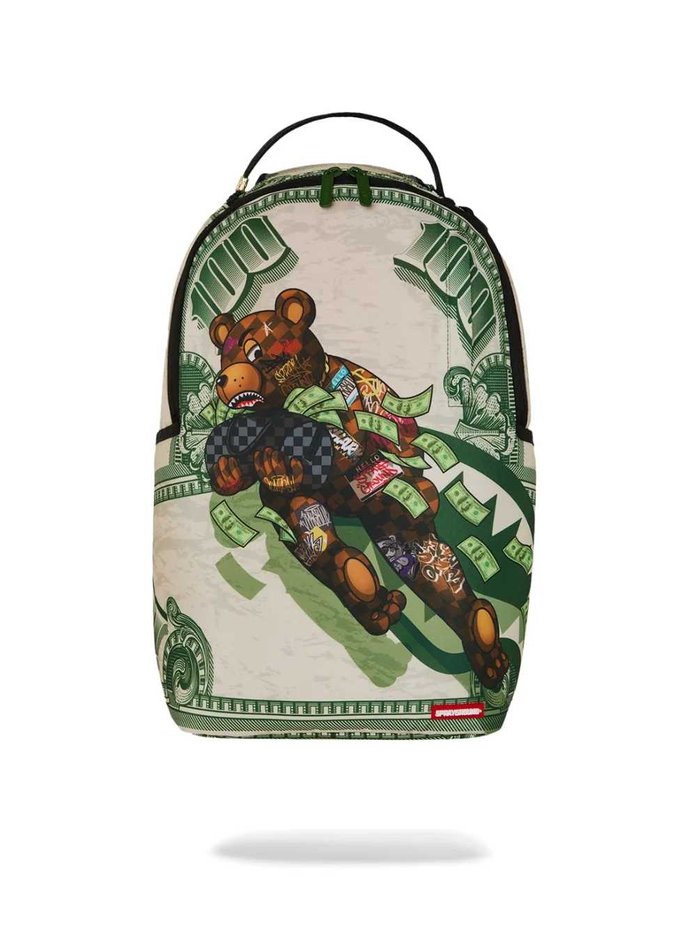 Premium Urban Streetwear Bear Graphic Backpack Durable School Travel Bag (One Size) 5id89
